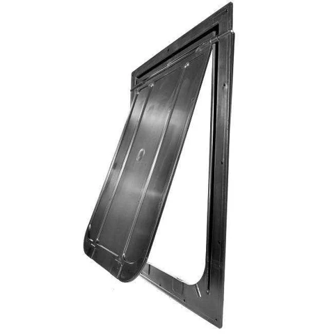 Bronze pet door — side
