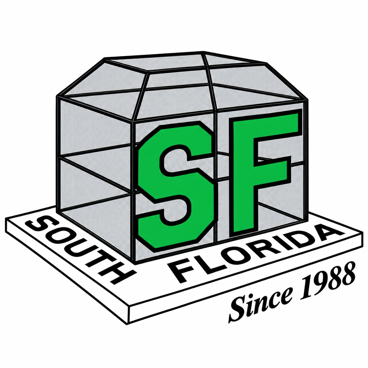 SF South Florida Screen enclosure emblem